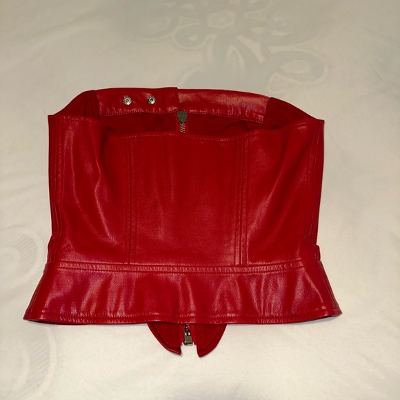 Leather tube top - Picture 3 of 4